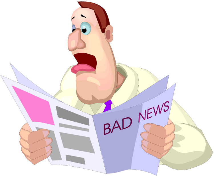 bad news clipart - photo #1