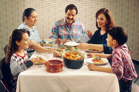 Family Eating Meal