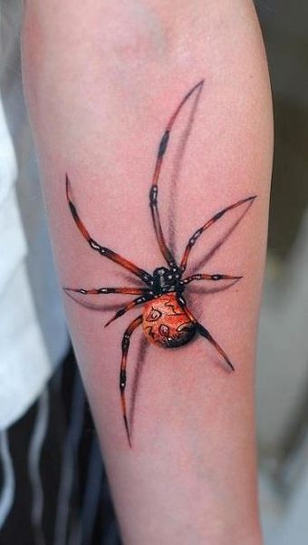 3D Tattoo Spider