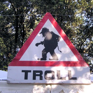 Troll Warning - Photo by Gil