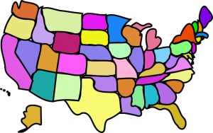 United States Fun Map - Public Domain