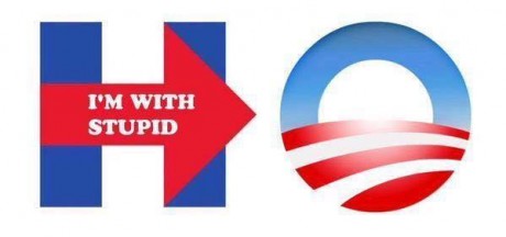 Hillary Logo I'm With Stupid
