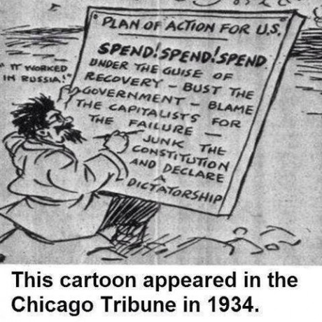 Chicago Tribune Cartoon 1934