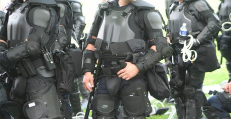Police Dressed Up Like Darth Vader - Photo from Elvert Barnes on Flickr