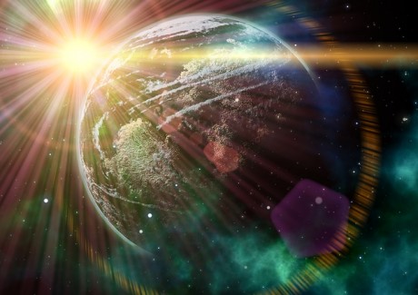 Lens Flare Earth - Public Domain