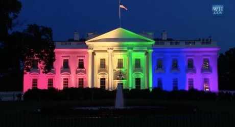 White House In Rainbow Colors