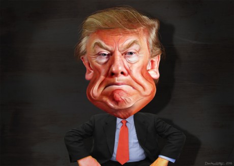 Donald Trump Caricature - Photo from Max Goldberg