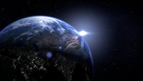 Planet Earth Globe Ominous - Public Domain
