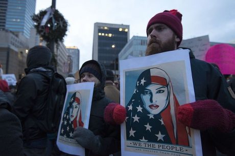 Anti-Trump Muslim Protest - Photo by Fibonacci Blue