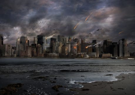 Apocalyptic City Skyline - Public Domain