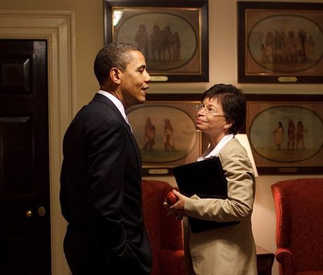 Barack Obama And Valerie Jarrett - Public Domain