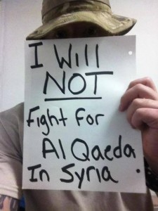 I will Not Fight For Al Qaeda In Syria