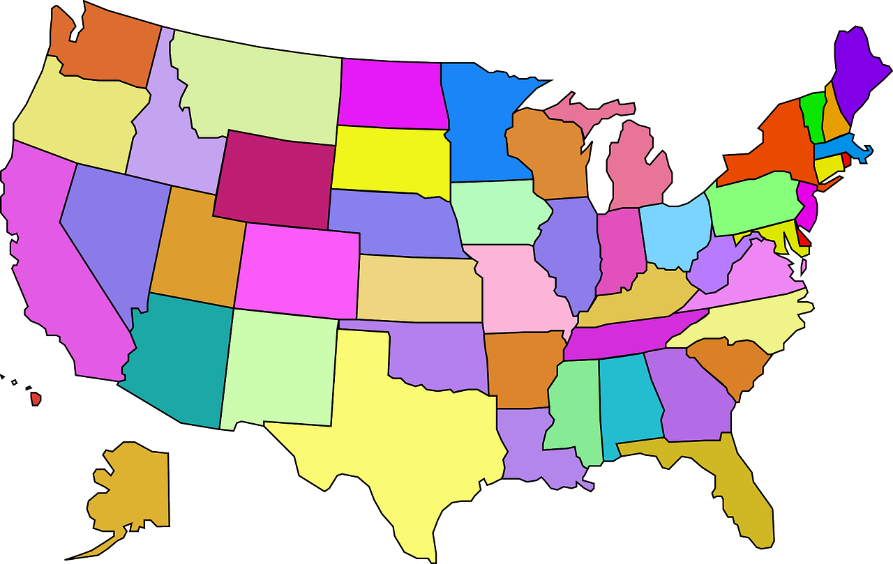 Carding us. The United States of America карта. Административно-территориальное деление США. Соединенные штаты Америки на карте. Карта Штатов США со столицами.